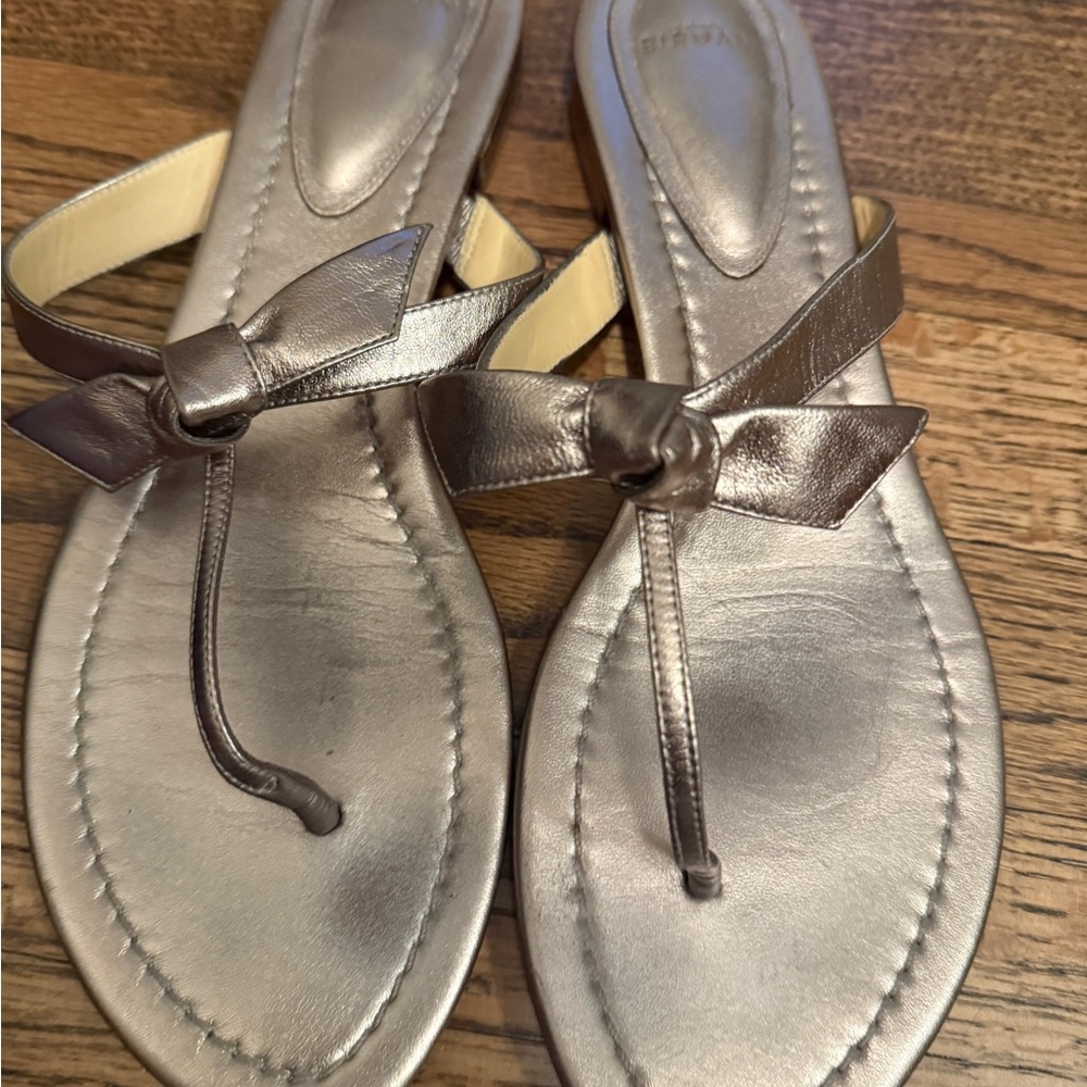 Alexandre Birman Elegant Knot Metallic Sandals